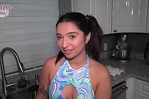 seth brogan fucks the young babysitter kiana kumani for a promotion and raise