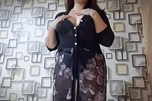 hot asian sexy girl passionate play natural big tits and show to her lover, but I meant masturbation with monster POV