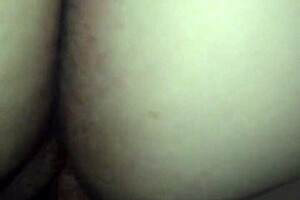 The girl's big ass gets a doggystyle cumshot, so hot!