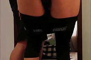 Exercising at home, my husband joined yoga unexpectedly