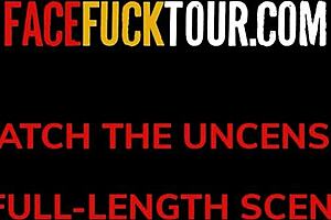 two tiny teens hardcore face fucked at the same time in hotel room