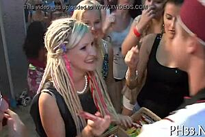 Rough Blowjob And Striptease At Night Club. Clothes Ripped Off!