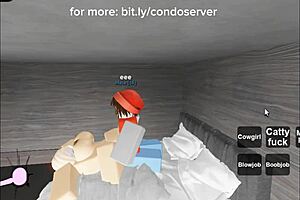 roblox condo turns into blowjob and doggystyle creampie session