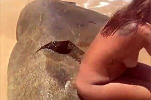 African Young Flashes on Beach Exhibition