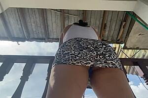 Peeping under skirts in the metro, a very naughty habit