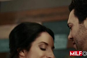 Sexy Big Tit Brunette Milf Silvia Saige Seduces Neighbor and Sucks Him Dry!