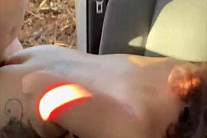 slim thick streetwalker bent over for public fuck with pierced nipples and big tits ending in cumshot on phat ass