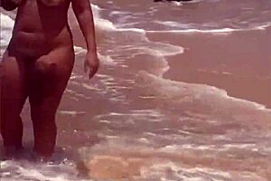 African Young Flashes on Beach Exhibition