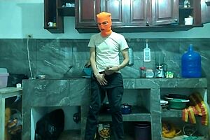 i watched my 25-year-old friend go from flaccid to hard in kitchen.