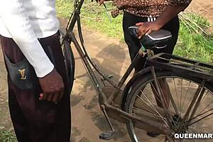 she didn't mind getting fucked bent over on the roadside with a big cock