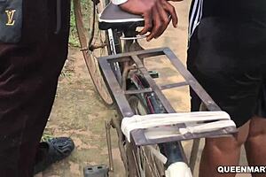 she didn't mind getting fucked bent over on the roadside with a big cock