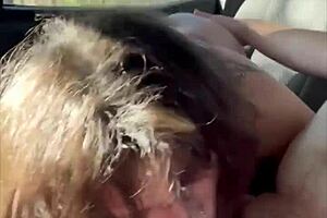 slim thick streetwalker bent over for public fuck with pierced nipples and big tits ending in cumshot on phat ass