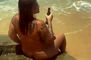 African Young Flashes on Beach Exhibition