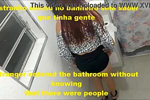 stranger fucks young redhead in bar bathroom