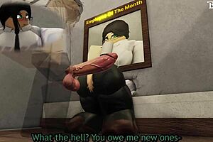 fucking my girlfriend doggystyle at the office