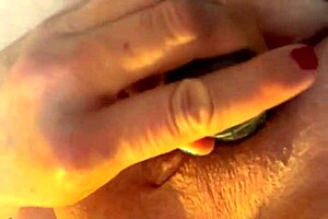 Intriguing View Of Cum On Pussy After Dildo Play