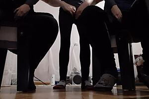 while i was masturbating to my two girlfriends, they were both masturbating to me, leading to girls fly orgasm