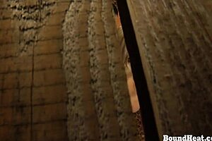 i watch this voyeur lesbian slave fingering herself hard, bound and orgasming under mistress punishment.