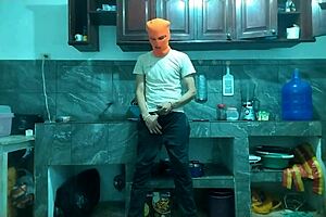 i watched my 25-year-old friend go from flaccid to hard in kitchen.