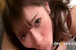 Leila Fujii gives blowjob in uncensored jav scene