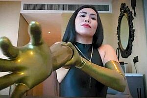 Latex glove fetish with soothing ASMR sounds