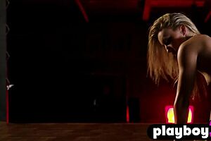 Blonde Milf Stretching with Babe