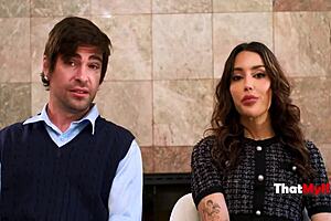 Mr and mrs smith parody features vanessa sky and lucky fate in group milf action