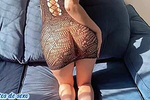 I cried as father in law anals my ass in sheer lingerie exhibition