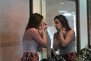 Helena Price asks, Want to see under my skirt?