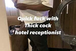 the sexy receptionist fucks me from the bathroom to the bedroom raw and deep