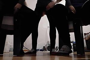 while i was masturbating to my two girlfriends, they were both masturbating to me, leading to girls fly orgasm