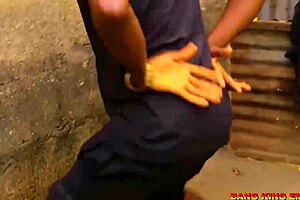 I bang big tits ebony bbw stepmother close up in splashing bathroom water