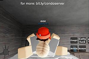 roblox condo turns into blowjob and doggystyle creampie session