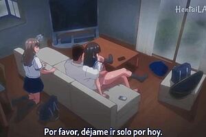 hentai: top tennis babe gets influenced by slut friend, netorare action 😈