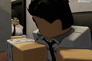 fucking my girlfriend doggystyle at the office