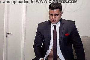 Brazilian Bodybuilder Yuri Gaucho Receives Huge Cumshot On Armpit