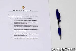 Monika May strips for her BBC interview, teasing with fishnets and a monster cock.