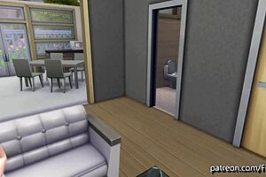 a friendly family gathering with futanari vibes! 😏