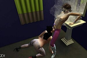 sims 4 licks fresh pussy in public toilet?