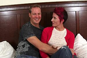 The couple has an awesome sex on a camcorder