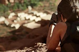 lara croft captured by enemy