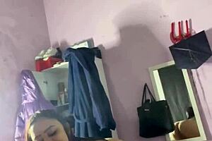 Does this putinha safada suck cock with her big natural tits?