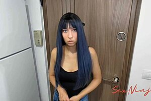 My best friend's wife cheats and cleans my dick with her mouth after squirting sex