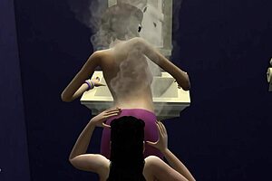 sims 4 licks fresh pussy in public toilet?