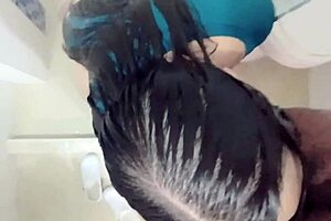 My step sister opend her round ass for fucked