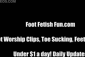 Ebony Feet POV Jerk Instructions