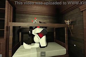 Masked guy fucks resting cosplayer almost cumming inside