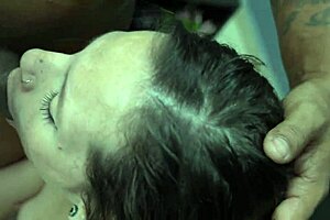 my curvy latina stepmother says, look at my new underwear, son, showing her sexy tits.