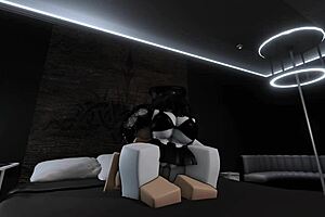 fucking my busty goth friend in roblox, she's so sexy 😈