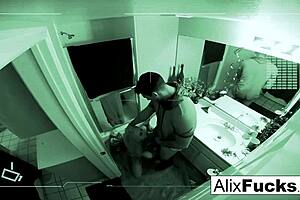 alix gets a good fucking in a tight bathroom